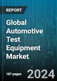 Global Automotive Test Equipment Market by Product (Chassis Dynamometer, Engine Dynamometer, Vehicle Emission Test System), Technology (ADAS Testing, Data Logger, ECU Testing), Application, Vehicle, End User - Forecast 2024-2030- Product Image