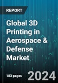Global 3D Printing in Aerospace & Defense Market by Material (Ceramics, Metals, Polymer), Application (Aircraft, Spacecraft, Unmanned Aerial Vehicles) - Forecast 2024-2030- Product Image