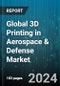 Global 3D Printing in Aerospace & Defense Market by Material (Ceramics, Metals, Polymer), Application (Aircraft, Spacecraft, Unmanned Aerial Vehicles) - Forecast 2024-2030 - Product Image