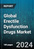 Global Erectile Dysfunction Drugs Market by Drug (Avanafil (Stendra), Muse Suppository (Alprostadil), Sildenafil (Viagra)), Mode of Administration (Injections, Oral, Topical), Distribution Channel - Forecast 2024-2030- Product Image