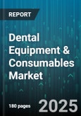 Dental Equipment & Consumables Market by Product Type (Dental Consumables, Dental Equipment), Material Type (Biomaterials, Ceramics, Metals), Technology, Patient Type, Distribution Channel, End User, Application - Global Forecast 2025-2030- Product Image