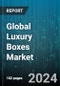 Global Luxury Boxes Market by Material (Glass, Metal, Paper), Type (Book Style, Clamshell, Flip Top or Cigar Box), End User - Forecast 2024-2030 - Product Thumbnail Image