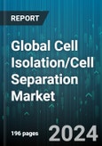 Global Cell Isolation/Cell Separation Market by Product (Consumables, Instruments), Cell Type (Animal Cells, Human Cells), Cell Source, Technique, Application, End-User - Forecast 2023-2030- Product Image