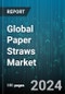 Global Paper Straws Market by Material (Kraft Paper, Recycled Paper), Product (Non-Printed, Printed), Length, Distribution Channel, End-User - Forecast 2024-2030 - Product Image