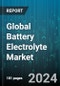 Global Battery Electrolyte Market by Battery (Lead-Acid Battery, Lithium-Ion Battery), Form Type (Dry Electrolyte, Gel Electrolyte, Liquid Electrolyte), End-Use - Forecast 2024-2030 - Product Image