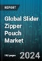 Global Slider Zipper Pouch Market by Product (3-Side Seal Pouch, Flat Bottom Pouch, Pinch Bottom Pouch), Capacity (1.5 OZ to 3 OZ, 15 OZ to 30 OZ, 3 OZ to 7.5 OZ), Material, Closure, Application - Forecast 2024-2030 - Product Image