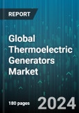 Global Thermoelectric Generators Market by Component (Cold Side, Electric Load, Heat Source), Temperature (High Temperature (> 500°C), Low Temperature (<80°C), Medium Temperature (80°- 500°C)), Material, Application, Vertical - Forecast 2024-2030- Product Image