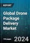 Global Drone Package Delivery Market by Type (Fixed Wing, Hybrid, Multirotor), Duration (Long Duration (>30 Minutes), Short Duration (<30 Minutes)), Range, Package Size, End-Use - Forecast 2024-2030 - Product Image