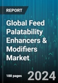 Global Feed Palatability Enhancers & Modifiers Market by Type (Feed Flavors & Sweeteners, Feed Texturants), Livestock (Aquaculture, Cattle, Pet Foods) - Forecast 2024-2030- Product Image