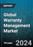 Global Warranty Management Market by Service (Consulting Services, Managed Services, Professional Services), Software (Administration Management, Claim Management, Service Contract), Industry, Deployment - Forecast 2024-2030- Product Image