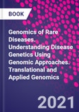 Genomics of Rare Diseases. Understanding Disease Genetics Using Genomic Approaches. Translational and Applied Genomics- Product Image