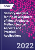 Sensory Analysis for the Development of Meat Products. Methodological Aspects and Practical Applications- Product Image