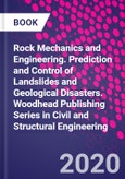 Rock Mechanics and Engineering. Prediction and Control of Landslides and Geological Disasters. Woodhead Publishing Series in Civil and Structural Engineering- Product Image