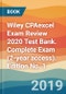 Wiley CPAexcel Exam Review 2020 Test Bank. Complete Exam (2-year access). Edition No. 1 - Product Image