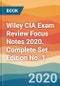 Wiley CIA Exam Review Focus Notes 2020. Complete Set. Edition No. 1 - Product Thumbnail Image
