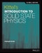 Kittel's Introduction to Solid State Physics. Edition No. 8 - Product Image