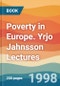 Poverty in Europe. Yrjo Jahnsson Lectures - Product Image