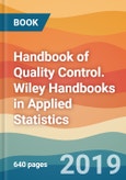 Handbook of Quality Control. Wiley Handbooks in Applied Statistics- Product Image