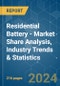 Residential Battery - Market Share Analysis, Industry Trends & Statistics, Growth Forecasts 2021 - 2029 - Product Image
