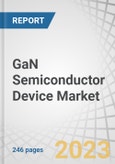 GaN Semiconductor Device Market by Type (Opto-semiconductor, RF Semiconductor, Power Semiconductor), Device (Discrete, Integrated, HEMT, MMIC), Application (Lighting and Lasers, Power Drives), Voltage Range, Vertical and Region - Global Forecast to 2028- Product Image