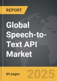 Speech-to-text API - Global Strategic Business Report- Product Image