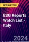ESG Reports Watch List - Italy - Product Image