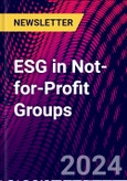 ESG in Not-for-Profit Groups- Product Image