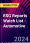 ESG Reports Watch List - Automotive - Product Image
