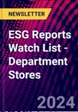 ESG Reports Watch List - Department Stores- Product Image