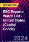 ESG Reports Watch List - United States (Capital Goods) - Product Thumbnail Image