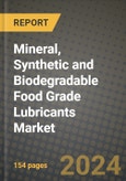 Mineral, Synthetic and Biodegradable Food Grade Lubricants Market, Size, Share, Outlook and COVID-19 Strategies, Global Forecasts from 2022 to 2030- Product Image