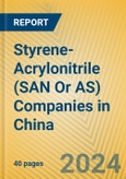 Styrene-Acrylonitrile (SAN or AS) Companies in China- Product Image