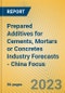 Prepared Additives for Cements, Mortars or Concretes Industry Forecasts - China Focus - Product Image