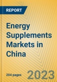 Energy Supplements Markets in China- Product Image