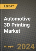 2023 Automotive 3D Printing Market - Revenue, Trends, Growth Opportunities, Competition, COVID Strategies, Regional Analysis and Future outlook to 2030 (by products, applications, end cases)- Product Image