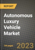2023 Autonomous Luxury Vehicle Market - Revenue, Trends, Growth Opportunities, Competition, COVID Strategies, Regional Analysis and Future outlook to 2030 (by products, applications, end cases)- Product Image