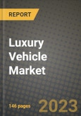 Luxury Vehicle Market - Revenue, Trends, Growth Opportunities, Competition, COVID-19 Strategies, Regional Analysis and Future Outlook to 2030 (By Products, Applications, End Cases)- Product Image
