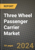 Three Wheel Passenger Carrier Market Report: Industry Size, Market Shares Data, Latest Trends, Insights, Growth Potential, CAGR Forecasts to 2034- Product Image