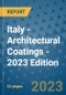 Italy - Architectural Coatings - 2023 Edition - Product Image