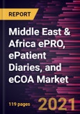 Middle East & Africa ePRO, ePatient Diaries, and eCOA Market Forecast to 2028 - COVID-19 Impact & Regional Analysis By Type of Solution, EPROs, ClinROs, ObsROs, PerfOs, & ePatient Diaries; Modality; End User, Hospitals, Academic Institutes, Pharmaceutical Companies, & Others- Product Image