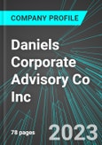 Daniels Corporate Advisory Co Inc (DCAC:PINX): Analytics, Extensive Financial Metrics, and Benchmarks Against Averages and Top Companies Within its Industry- Product Image