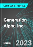 Generation Alpha Inc (GNAL:PINX): Analytics, Extensive Financial Metrics, and Benchmarks Against Averages and Top Companies Within its Industry- Product Image