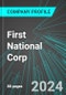 First National Corp (FXNC:NAS): Analytics, Extensive Financial Metrics, and Benchmarks Against Averages and Top Companies Within its Industry - Product Thumbnail Image