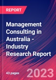 Management Consulting in Australia - Industry Research Report- Product Image