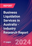 Business Liquidation Services in Australia - Industry Research Report- Product Image