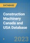 Construction Machinery Canada and USA Database - Product Image
