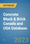 Concrete Block & Brick Canada and USA Database - Product Image