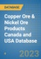 Copper Ore & Nickel Ore Products Canada and USA Database - Product Thumbnail Image
