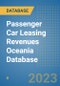 Passenger Car Leasing Revenues Oceania Database - Product Image