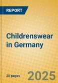 Childrenswear in Germany- Product Image